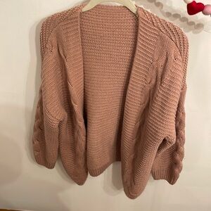 Pink boutique cardigan